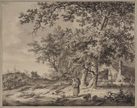 X 041
<br/>
Landschap met boerderij
<br/>
<em>Barbiers, Pieter (II) (1749-1842)</em>